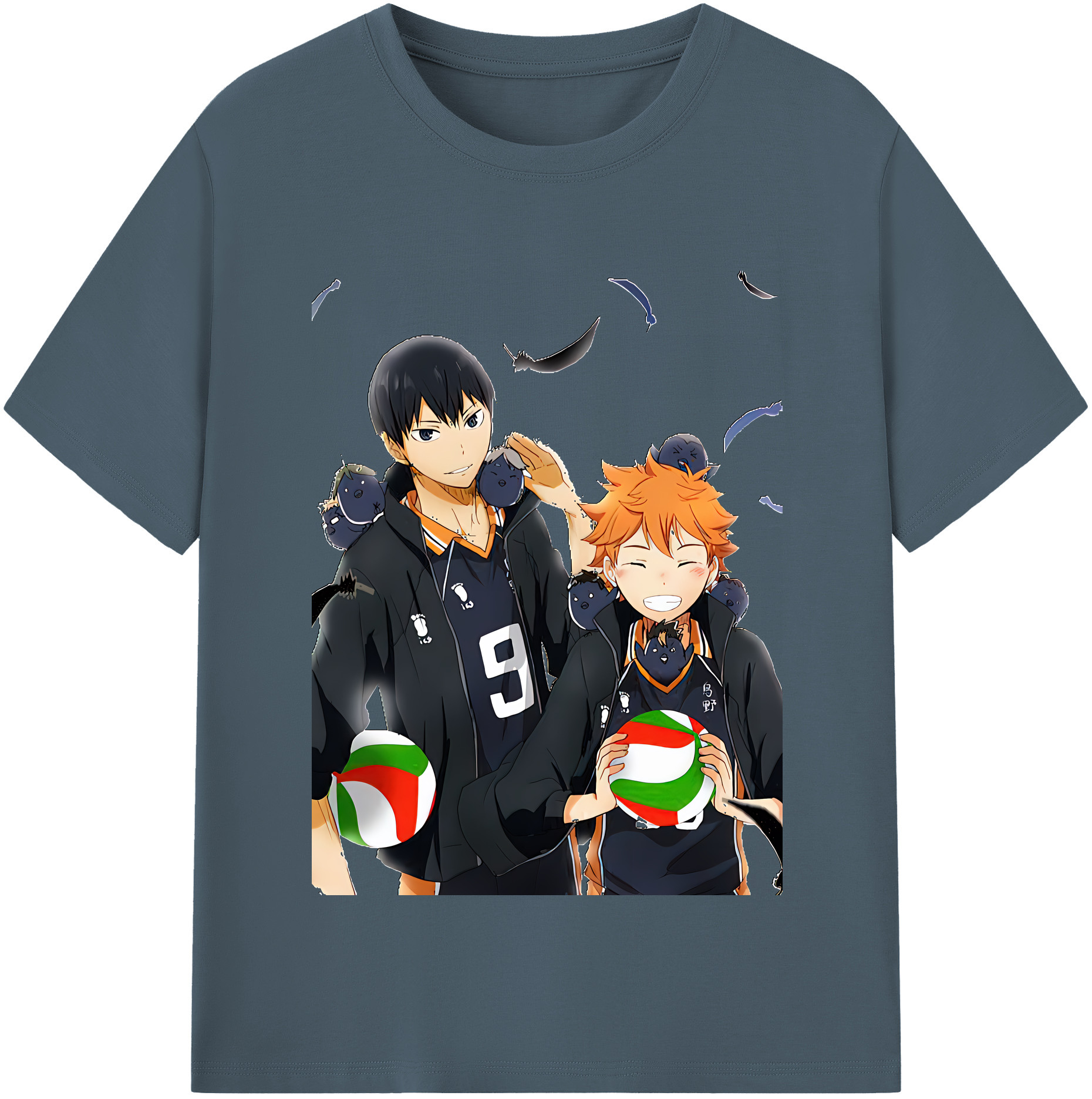 （画像用） ハイキュー!! Haikyu!! 綿100％半袖Tシャツ（フロントプリント）